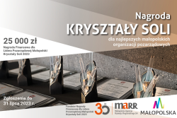 Czytaj więcej: Nagroda „KRYSZTAŁY SOLI” – 25 tys. zł dla Lidera Pozarządowej Małopolski