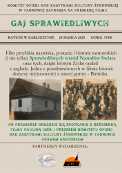 Czytaj więcej: Zaproszenie na zakliczyńską premierę „Gaju Sprawiedliwych” 