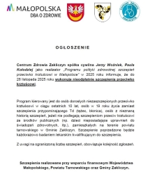 Czytaj więcej: Nieodpłatne szczepienia przeciw krztuścowi i informacja o rozbudowie ośrodka zdrowia 