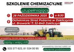Czytaj więcej: Obowiązkowe szkolenie ze stosowania środków ochrony roślin